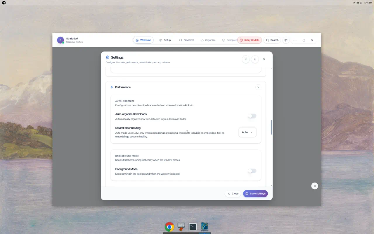 Performance Settings